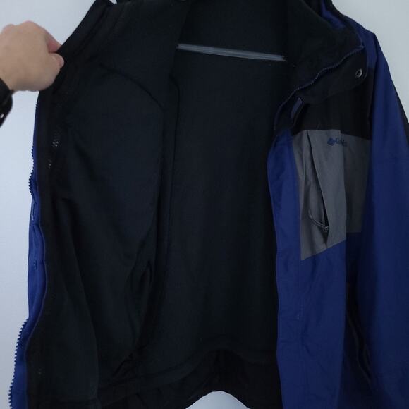 Columbia 3-in-1 Interchangeable Jacket Men Large Blue Gray Zip Up Winter Coat - Picture 6 of 6